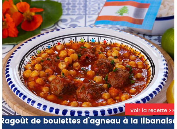 Ragoût de boulettes d’agneau à la libanaise